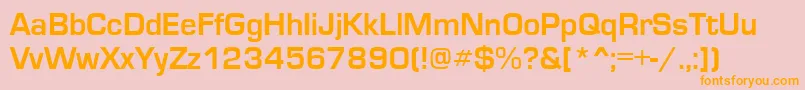 EuroseRegular Font – Orange Fonts on Pink Background