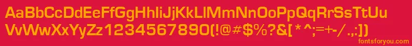 EuroseRegular Font – Orange Fonts on Red Background