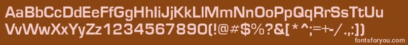 EuroseRegular Font – Pink Fonts on Brown Background