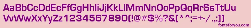 EuroseRegular Font – Purple Fonts on Pink Background
