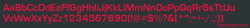 EuroseRegular Font – Red Fonts on Black Background