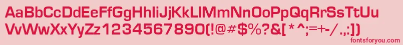 EuroseRegular Font – Red Fonts on Pink Background