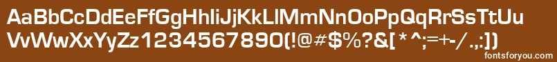 EuroseRegular Font – White Fonts on Brown Background