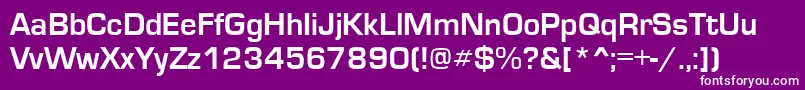 EuroseRegular Font – White Fonts on Purple Background