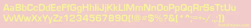 EuroseRegular Font – Yellow Fonts on Pink Background