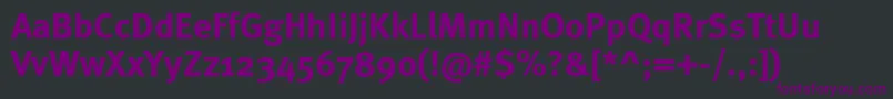 Шрифт Metaboldc – фиолетовые шрифты на чёрном фоне