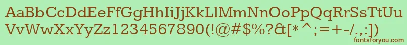More about KameronRegular Font KameronRegular Font – Brown Fonts on Green Background