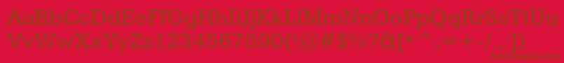 KameronRegular Font – Brown Fonts on Red Background