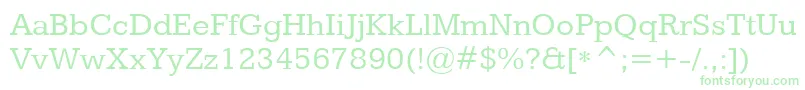 KameronRegular Font – Green Fonts on White Background