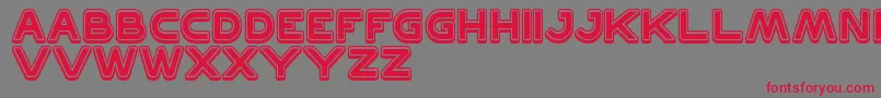 Czcionka Discovery – czerwone czcionki na szarym tle