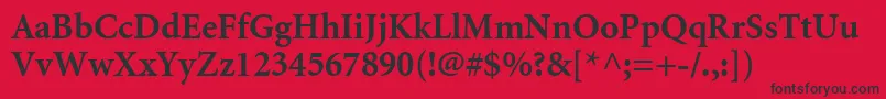 AtlantixBlackSsiBold Font – Black Fonts on Red Background