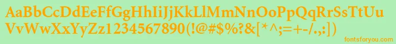 AtlantixBlackSsiBold Font – Orange Fonts on Green Background