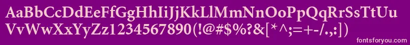 AtlantixBlackSsiBold Font – Pink Fonts on Purple Background