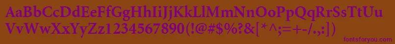 AtlantixBlackSsiBold Font – Purple Fonts on Brown Background
