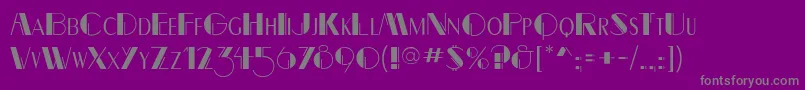 Weitere Informationen zur Rightbankflf-Schriftart Rightbankflf-Schriftart – Graue Schriften auf violettem Hintergrund