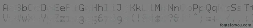 Bpdotsvertical Font – Black Fonts on Gray Background