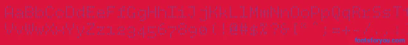 Bpdotsvertical Font – Blue Fonts on Red Background