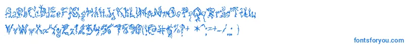 フォントPulsestate – 青いフォント