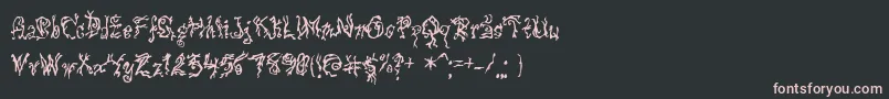 Pulsestate Font – Pink Fonts on Black Background