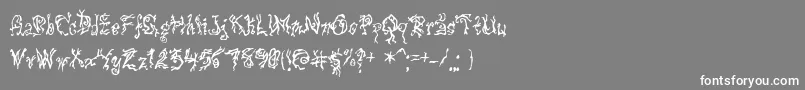 Pulsestate Font – White Fonts on Gray Background