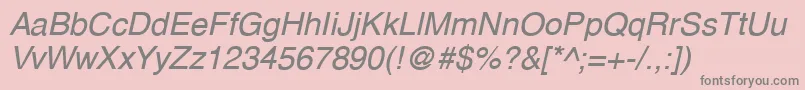 Подробнее о шрифте AberdenItalic Шрифт AberdenItalic – серые шрифты на розовом фоне