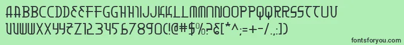 Moondart Font – Black Fonts on Green Background