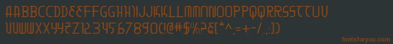 Moondart Font – Brown Fonts on Black Background