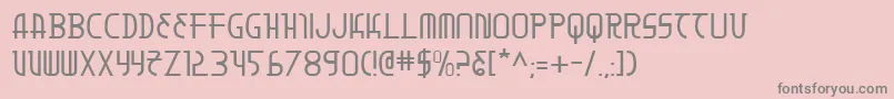 フォントMoondart – ピンクの背景に灰色の文字