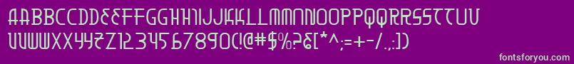 Moondart-fontti – vihreät fontit violetilla taustalla
