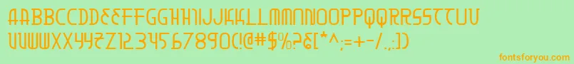 Moondart Font – Orange Fonts on Green Background