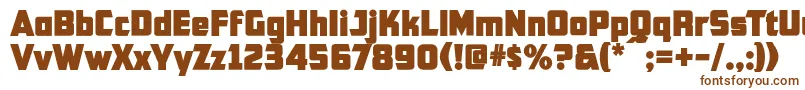 Шрифт Cfb1AmericanPatriotSpangle2Normal – коричневые шрифты на белом фоне