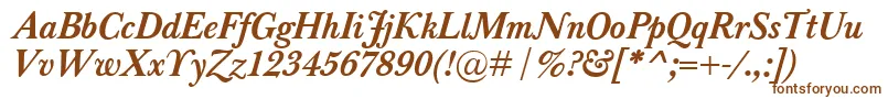 BaskervilleClassicoBolditalic Font – Brown Fonts