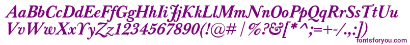 BaskervilleClassicoBolditalic-fontti – violetit fontit