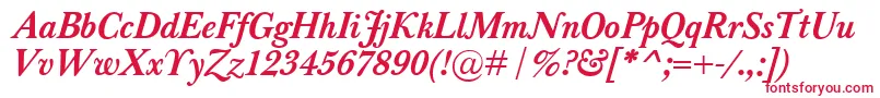 BaskervilleClassicoBolditalic Font – Red Fonts