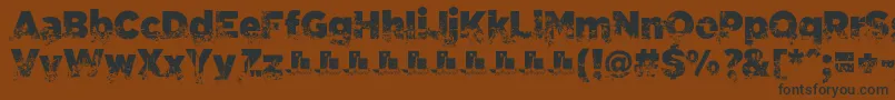 C.A.Gatintas Font – Black Fonts on Brown Background