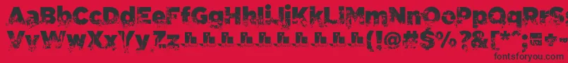 C.A.Gatintas Font – Black Fonts on Red Background