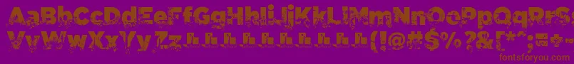 C.A.Gatintas Font – Brown Fonts on Purple Background