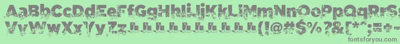 C.A.Gatintas Font – Gray Fonts on Green Background