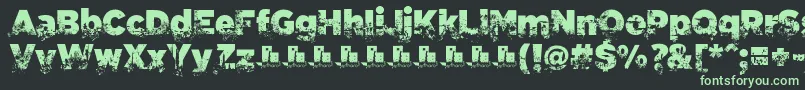 C.A.Gatintas Font – Green Fonts on Black Background