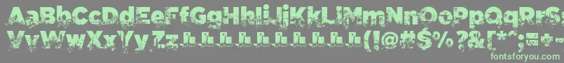 C.A.Gatintas Font – Green Fonts on Gray Background