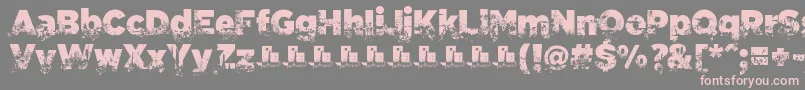 C.A.Gatintas Font – Pink Fonts on Gray Background