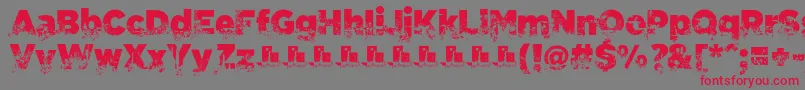 C.A.Gatintas Font – Red Fonts on Gray Background