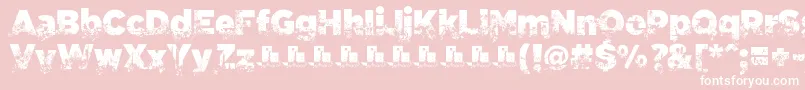 C.A.Gatintas Font – White Fonts on Pink Background