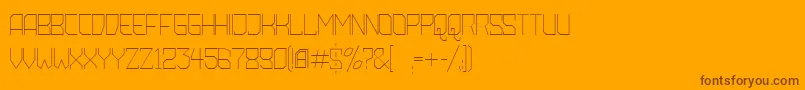 AmbossXtraLite Font – Brown Fonts on Orange Background