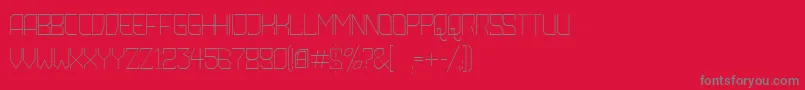 AmbossXtraLite Font – Gray Fonts on Red Background