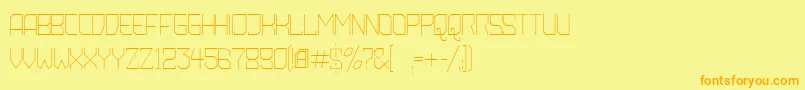 Подробнее о шрифте AmbossXtraLite Шрифт AmbossXtraLite – оранжевые шрифты на жёлтом фоне