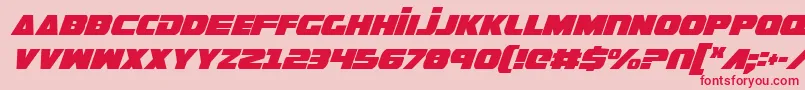 GuardianCondensedItalic Font – Red Fonts on Pink Background