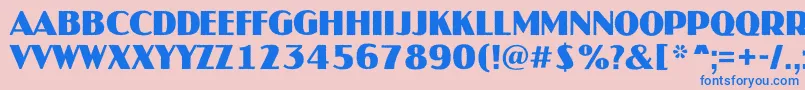 AJaspertitulrgBold Font – Blue Fonts on Pink Background