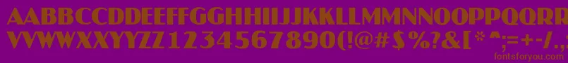 AJaspertitulrgBold Font – Brown Fonts on Purple Background