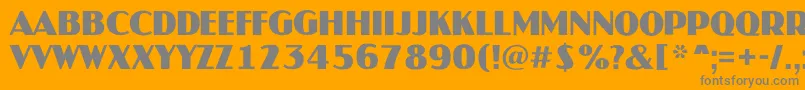 AJaspertitulrgBold Font – Gray Fonts on Orange Background